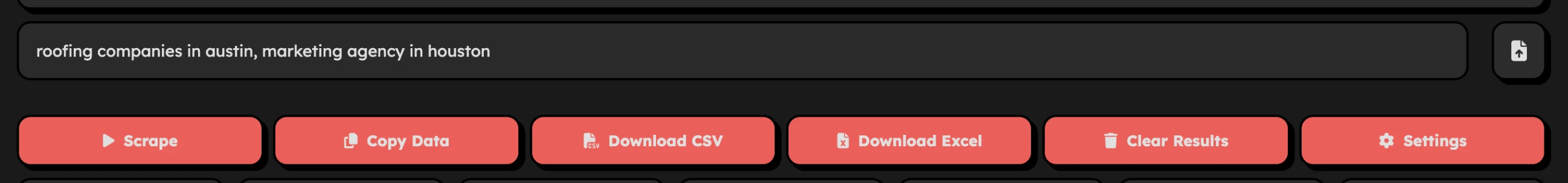 Entering Search Keywords